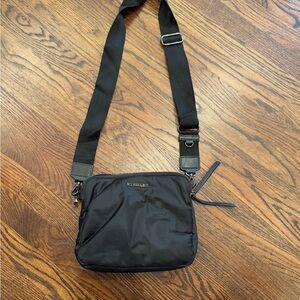 MZ Wallace Black Nylon Messenger Bag
